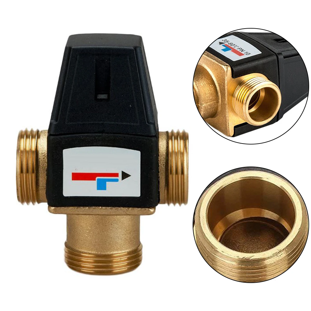 3 Way Thermostatic Mixer Valve DN20/25 Female/Male Thread Brass
