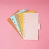 5 pcs/set Binder Index Dividers A5/ Personal size Notebook Inner Pages Separator Diary Planner Paper Category Pages Stationery 4
