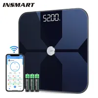 INSMART Body Fat Scale Bathroom Weight Scale Smart Wireless Digital Body Composition Analyzer With Smartphone App Bluetooth WIFI 1