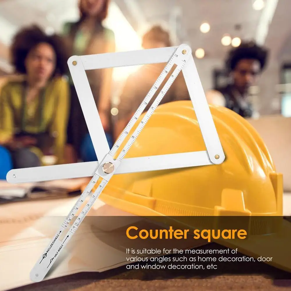 Multifunctional Protractor Corner Angle Finder Tool Square Ruler Protractor Woodworking Building Measuring Angle Square Tool
