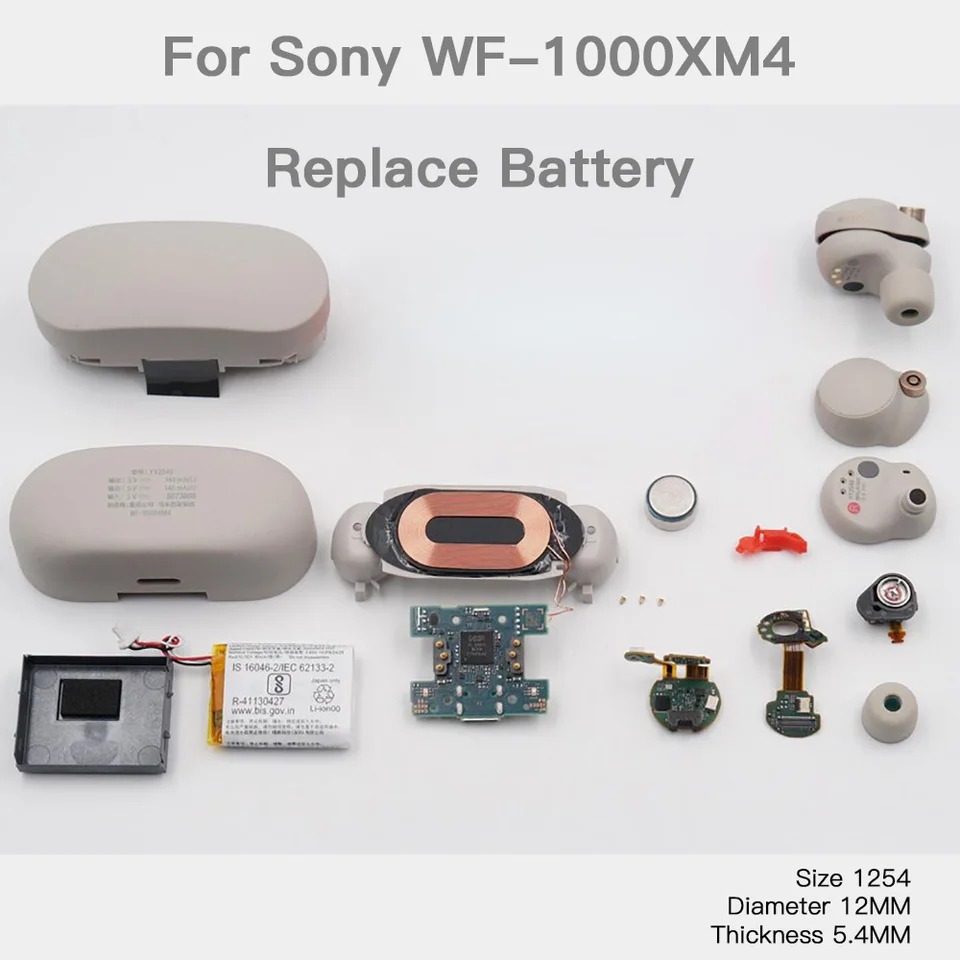 ソニーWF-1000XM4用純正バッテリー,Bluetoothヘッドセット,ツール