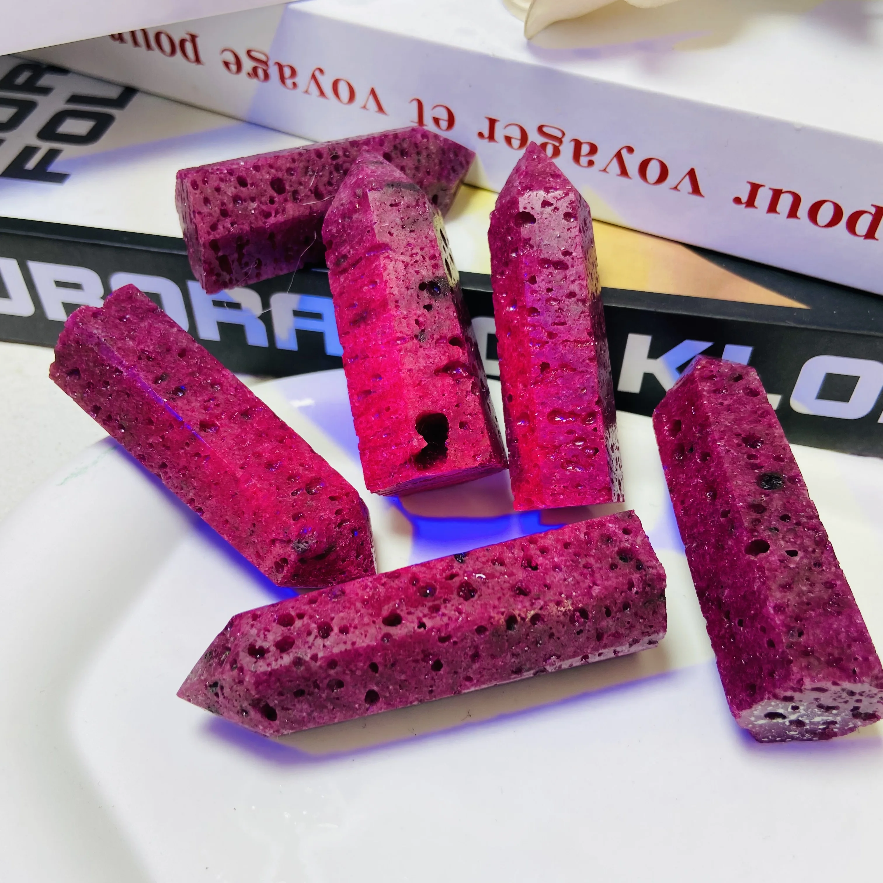 

Wholesale Crystal High Quality Point Crystals Healing Stone Wand Rare Ruby Tower For Home Decor