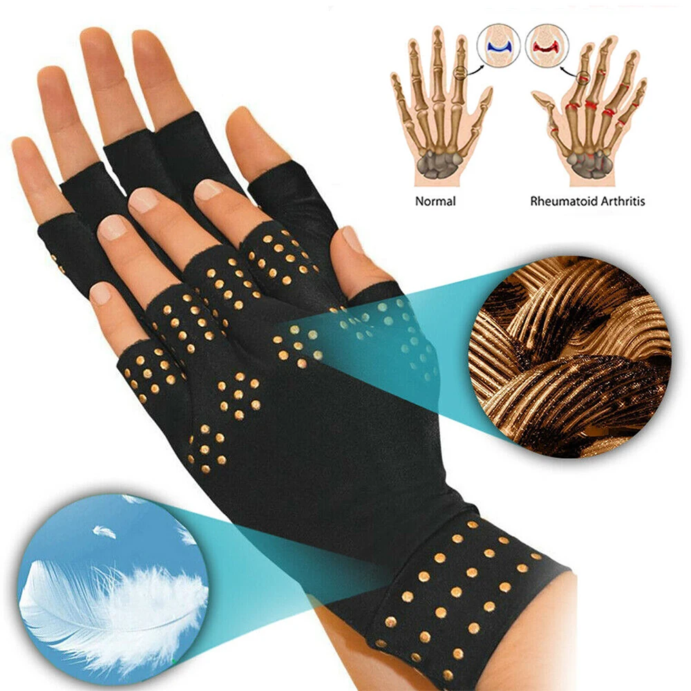 1 Paar Magnet handschuhe Arthritis Therapie handschuhe Männer Frauen Arthritis Gelenks ch merzen behandeln finger losen Handschuh rheumatoide Hand Schmerz linderung