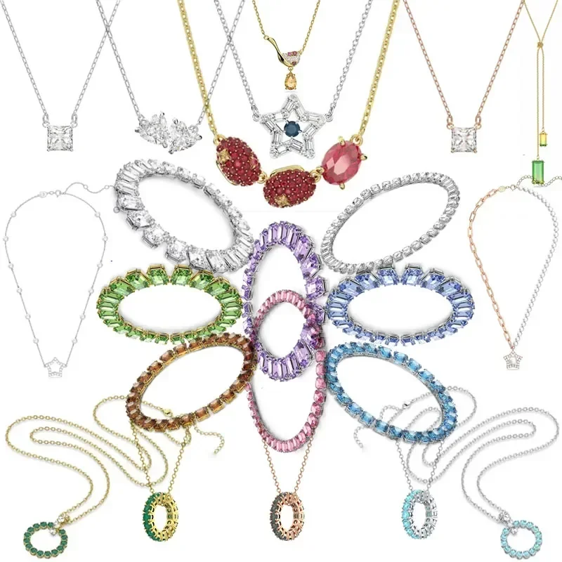 

Блестящее искусственное роскошное элегантное модное Новинка 2023 модное высококачественное ожерелье женский Рождественский подарок Бесплатная доставка