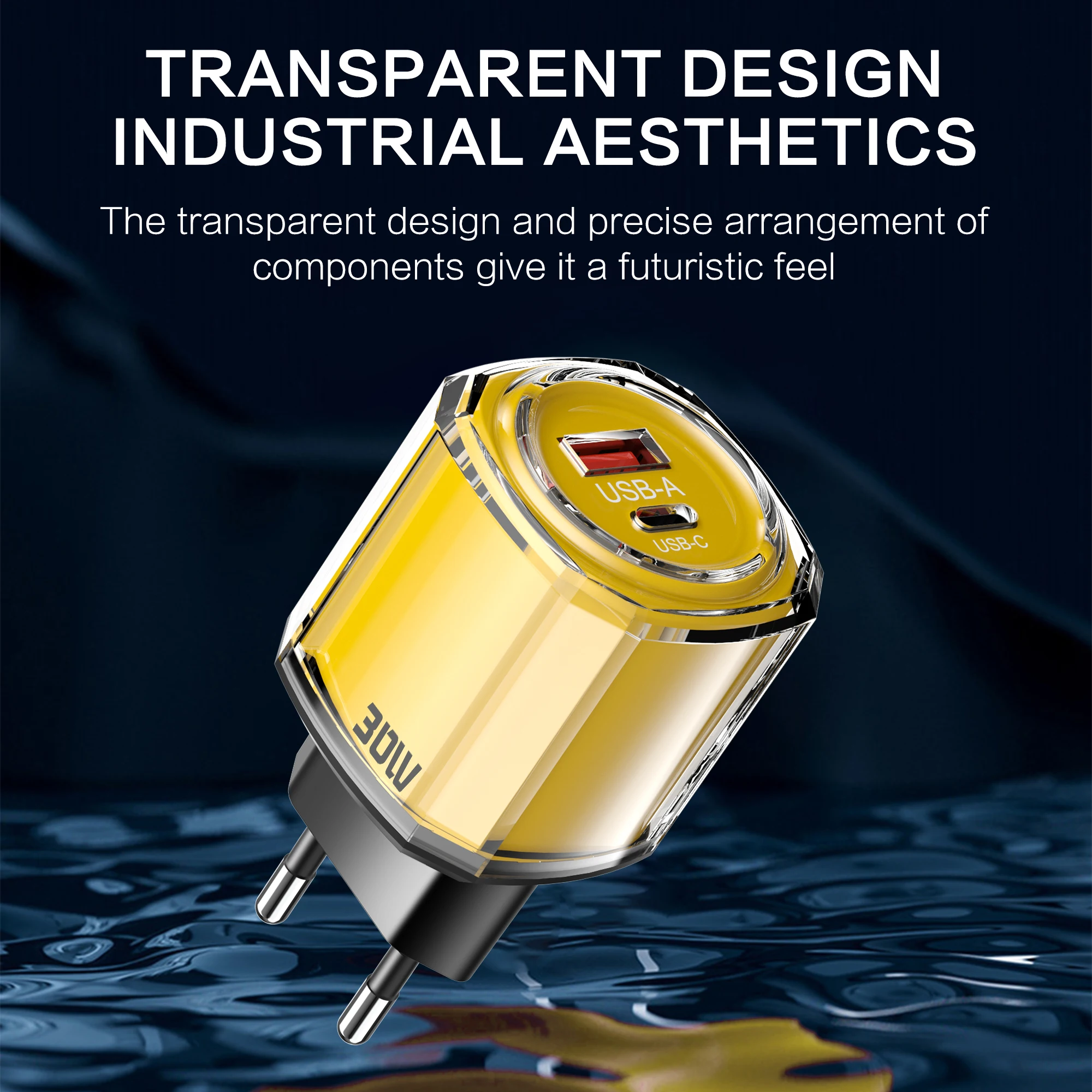 PD USB C Charger Quick Charge 3.0 30W Fast Phones Charger Adapter For iPhone 16 Samsung Huawei Xiaomi EU/US/UK Plug Wall Adapter