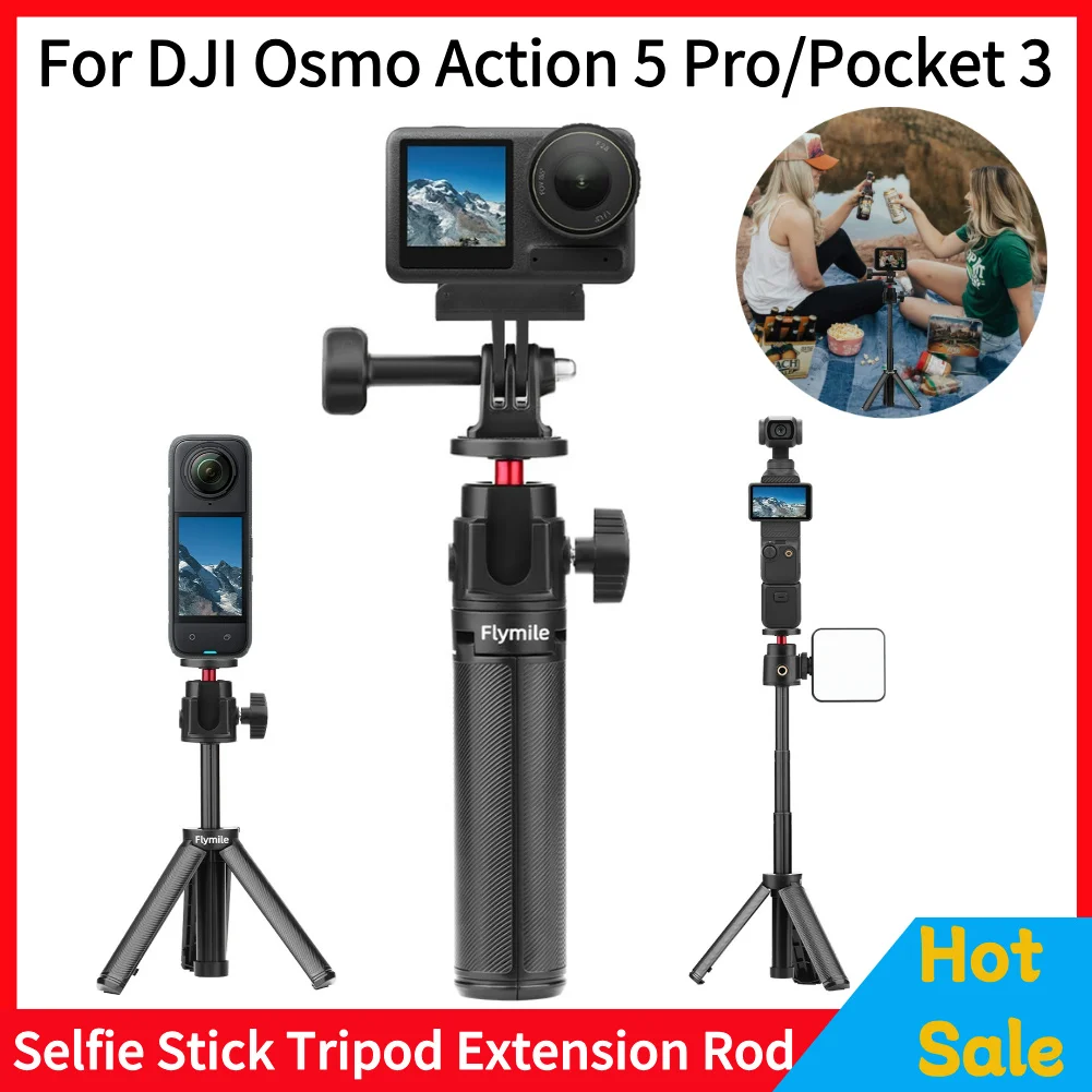 Tripod Dji Osmo Pocket Extension Rod Manual Selfie Stick Tripod