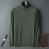 Autumn and Winter Men Loose Turtleneck 100% Mink Cashmere Sweater Men's Casual Thermal Pullover Solid Color Knit Plus-Size Top 5