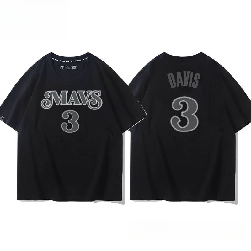 Shock 2025 Big Deal Dallas Davis No. 23 Short-sleeved Cotton T-shirt Jersey Men's and Women's Basketball Sports Loose Clothes 4