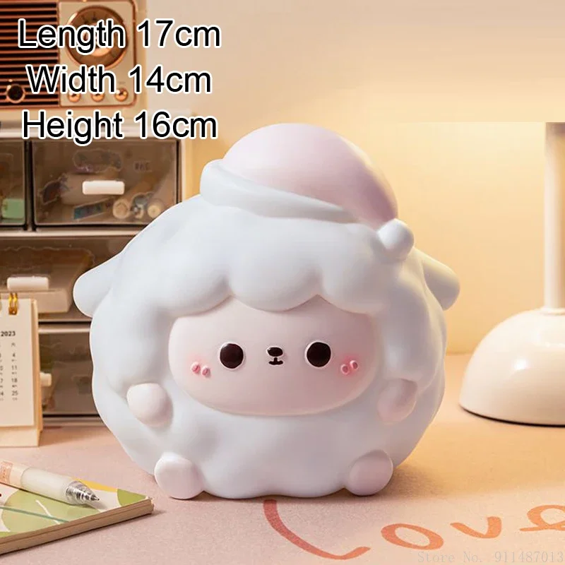 Creative Enamel Cartoon Animal Savings Can Home Decoration Gift for Children Boys Girls Can't Break Change Piggy Bank, 1Pc 5
