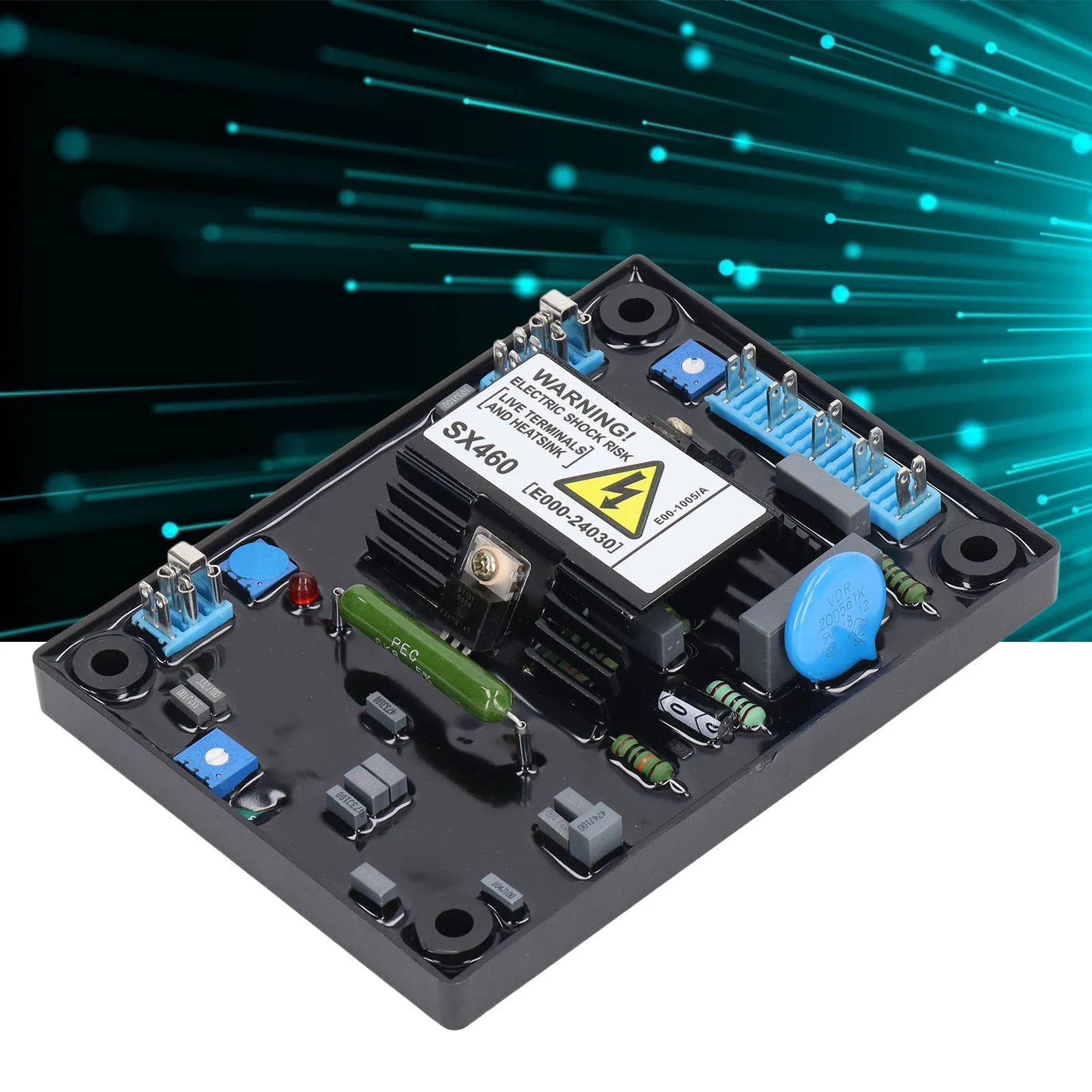 Automatic Volt Regulator Automatic Voltage Regulator AVR Module Board SX460 Replacement for Stamford 95‑132V 190‑264VAC