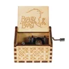 Wooden Music Box Frozen Beauty and Beast Hand Cranked Home Decoration Carved Musical Box Valentines Day Birthday Gif 2