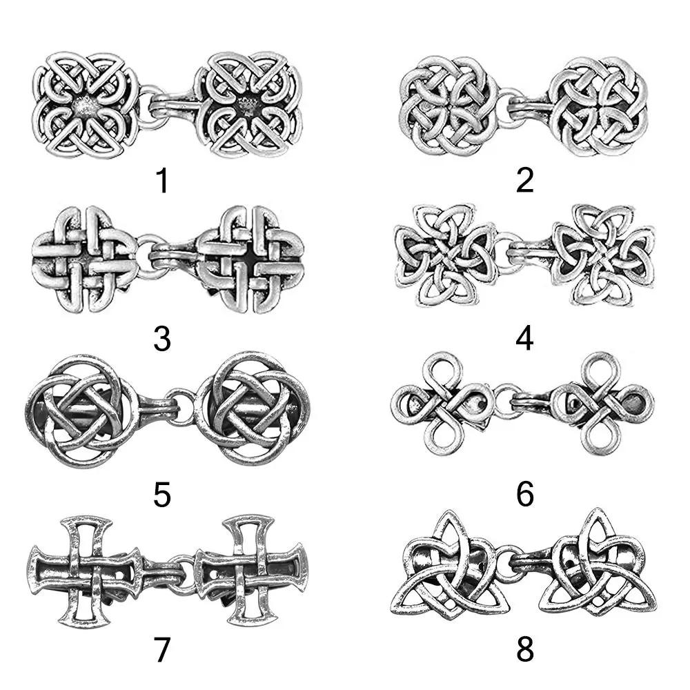 Silver Color Cardigan Clip New Design Vintage Style Multifunctional Clip Clasps Shawl Brooch