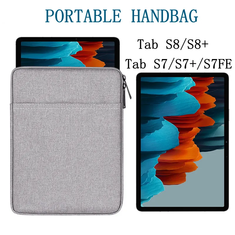 Per Samsung Galaxy Tab S8 S7 Plus S7 Fe Sacchetto Sm-T970 Manica Antiurto Tasche Pouch Funda Per Galaxy Tab S7 S8 Plus S7 S8 Caso