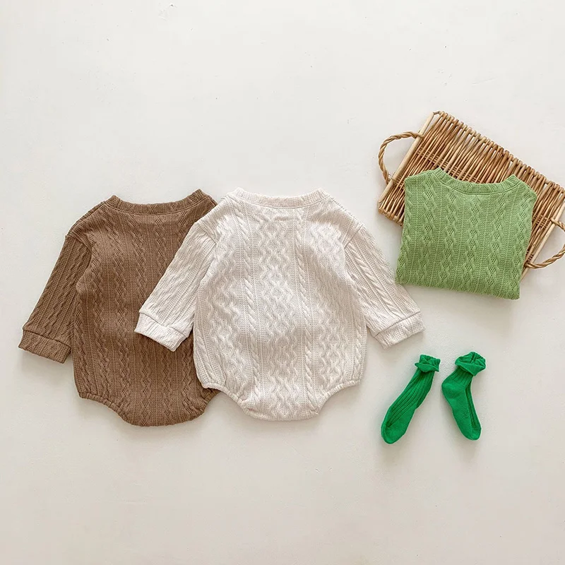 Autumn Baby Bodysuit Long Sleeve One Piece for Boys and Girls