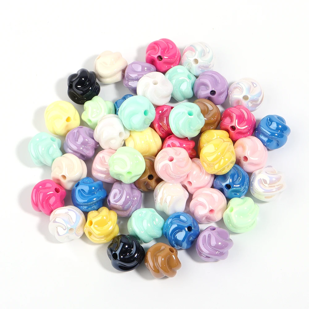 5pcs/lot 16mm Acrylic side hole irregular large beads for Jewelry