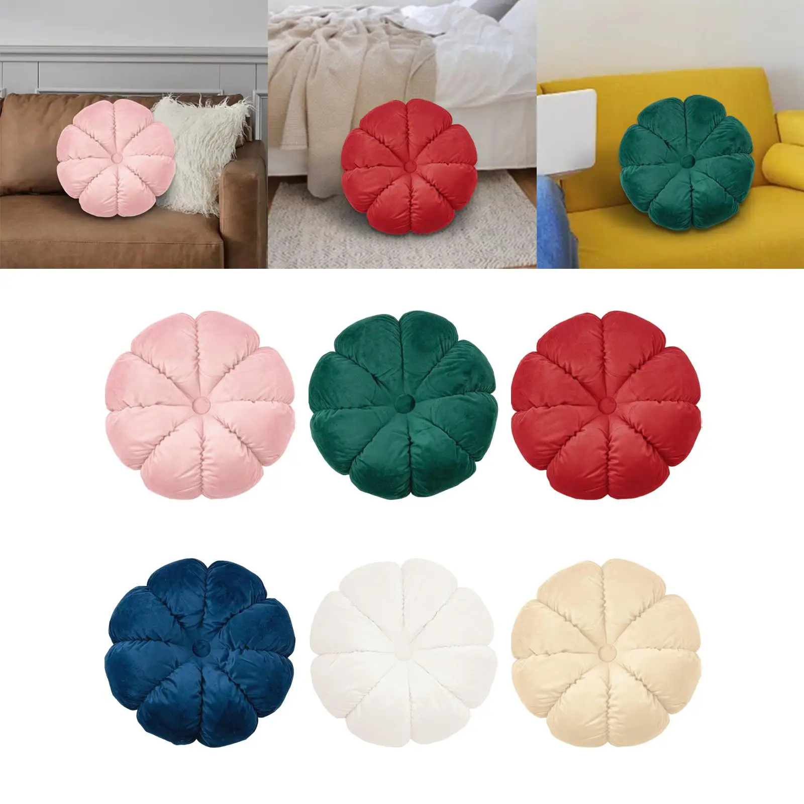 Round Throw Pillow Floor Seating Cushion for Living Room Home Dining Room