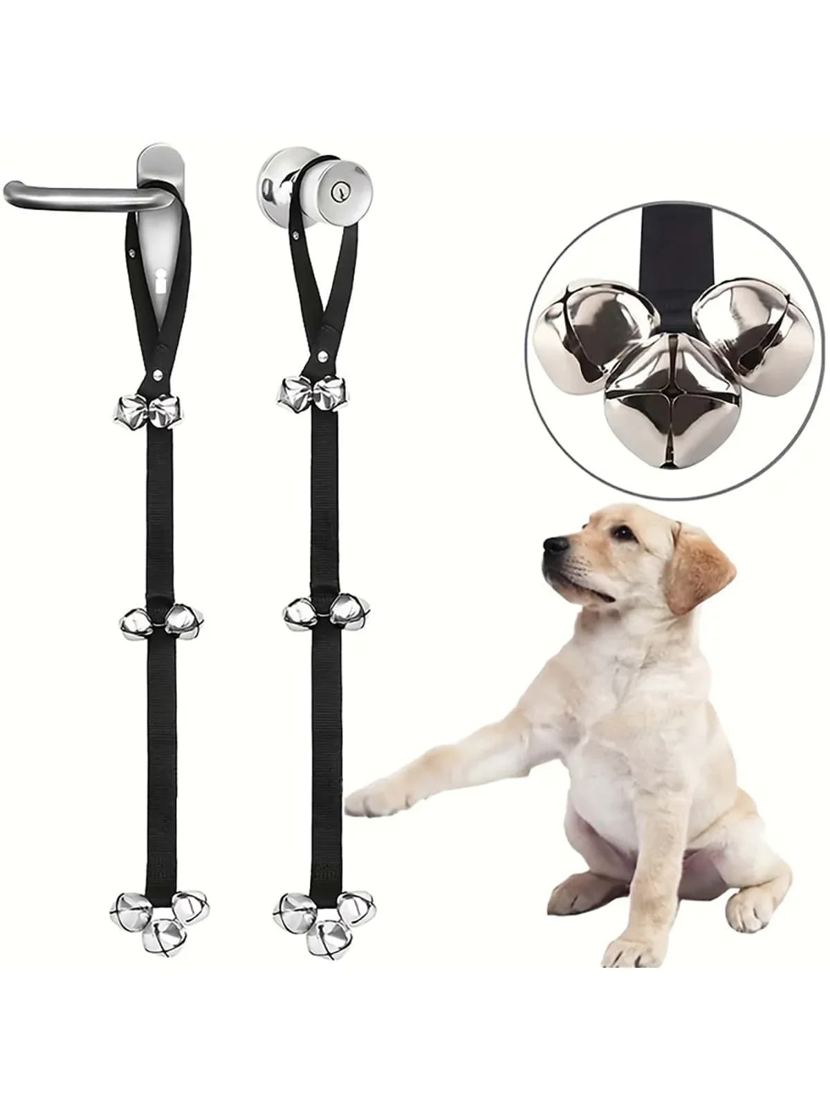 1 упаковка Дзвоник для дресирування собак на відкритому повітрі Посібник із дзвінка з мотузки Дверний дзвінок для собак Дверний дзвінок для домашніх тварин Дзвоник для собак для дресирування звуку цуценят