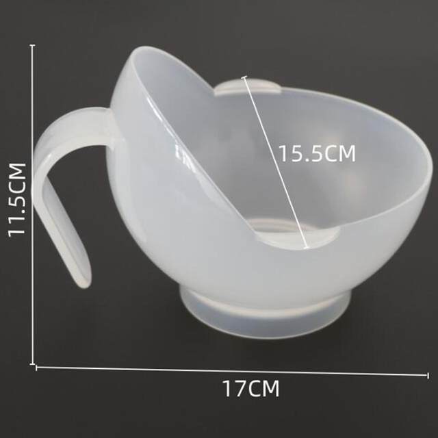 Spill Proof Scoop Bowl Food Auxiliary Tableware with Suction Base Scoop Plates for Disabled with Special Needs Adults