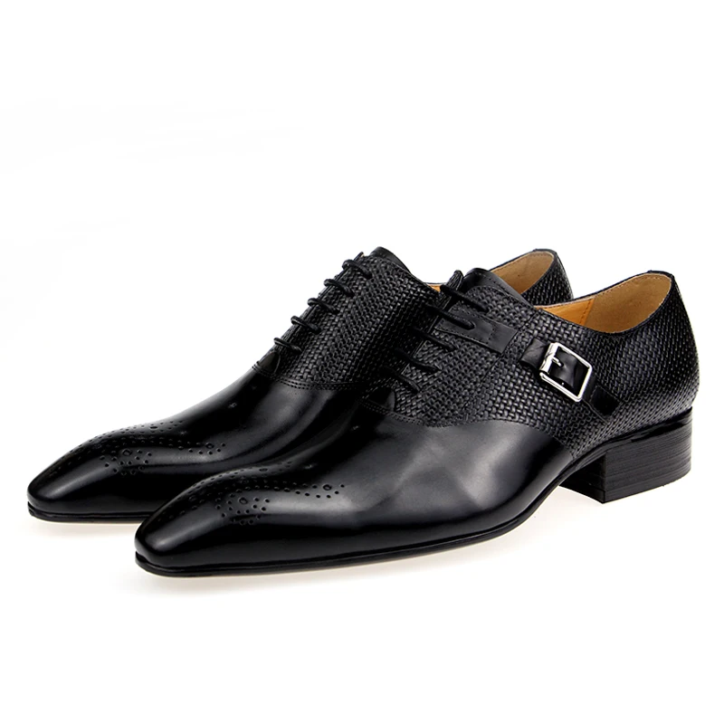 Office Shoes Men High Grade Genuine Leather Of Oxfords Style Business Banquet Wedding Party Suits Mathes Fashion Luxury Man Shoe