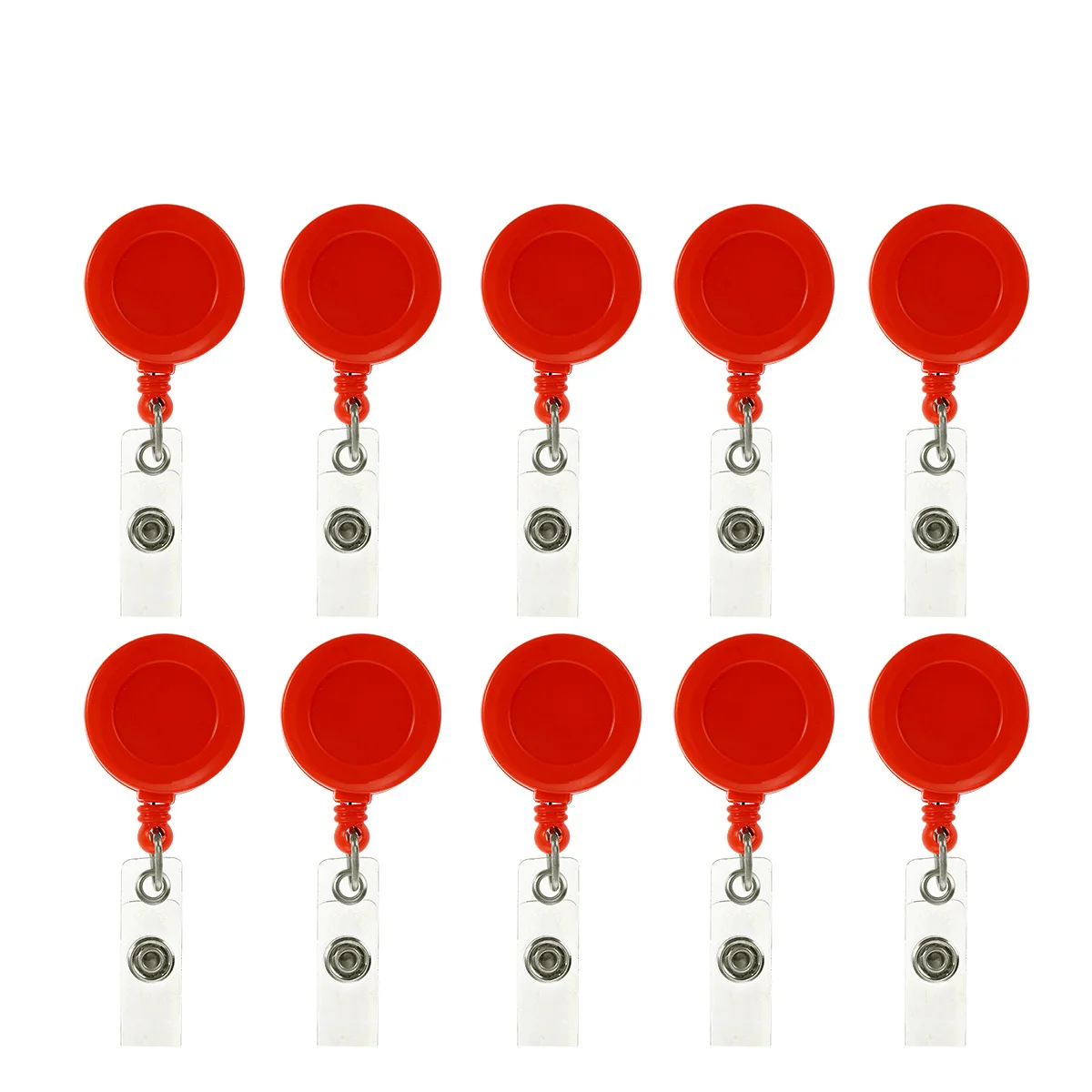 

10 Pcs Hebillas Para Cinturones Badge Reel with Belt Clip Buckle ID Retractable Rope