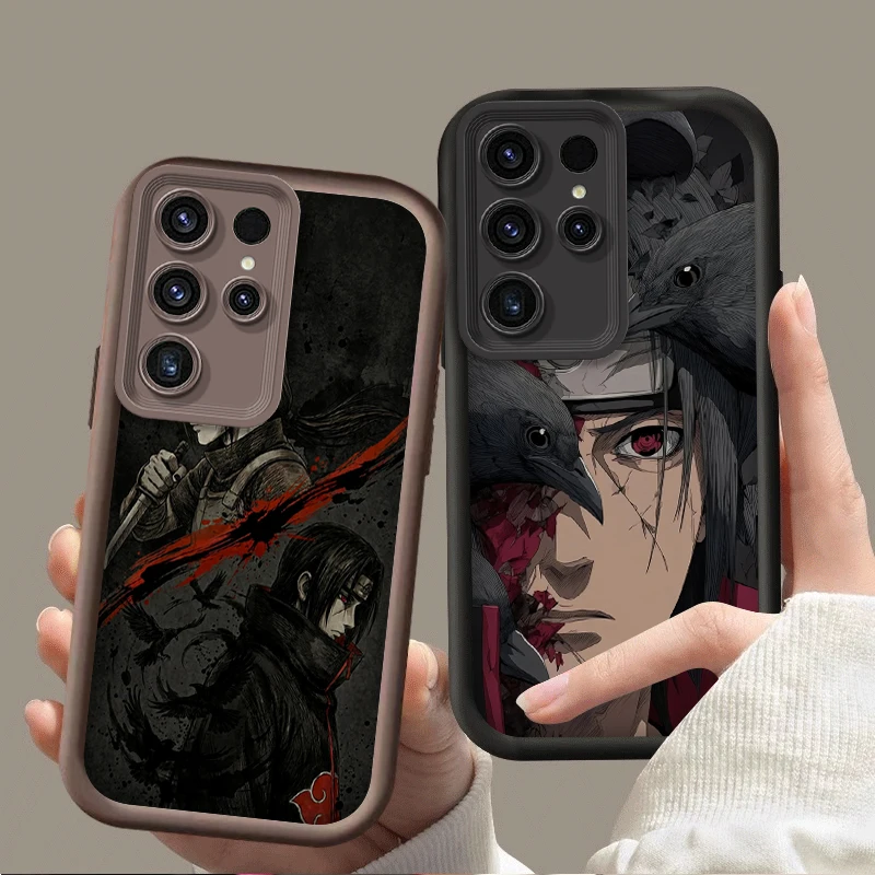 Naruto Uchiha Itachi Crow Oil Ink Art Phone Case