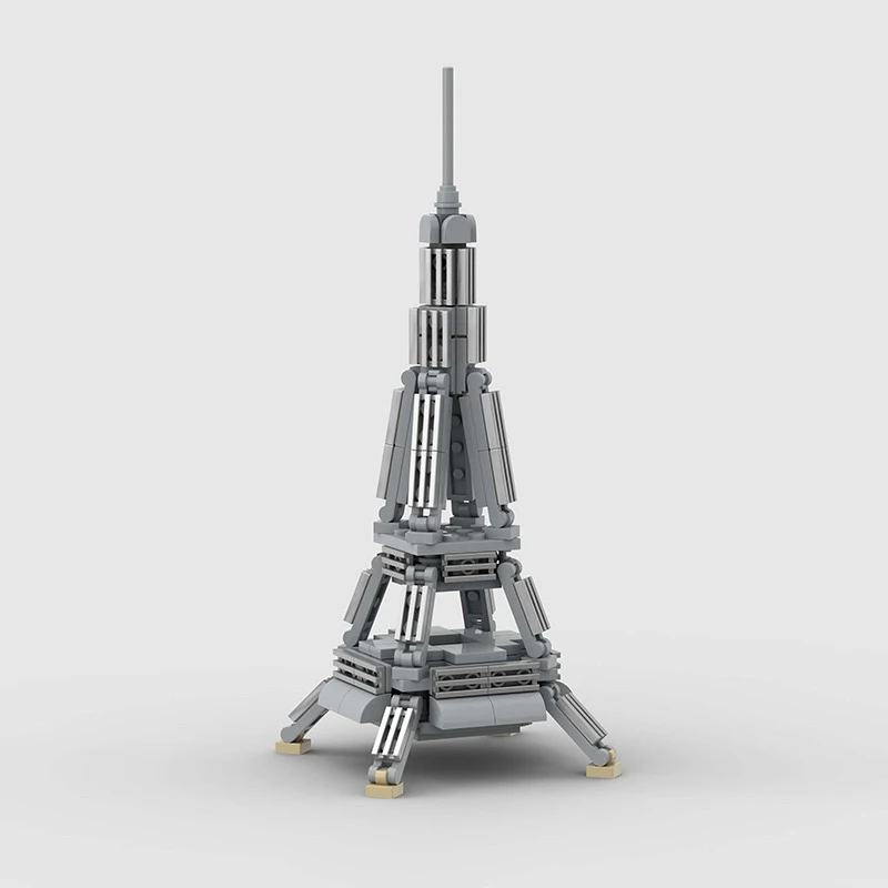 

MOC Educational Famous Building Block Model Kit Mini Iron Tower TV Tower Children's Enlightenment Toys For Kids Gifts