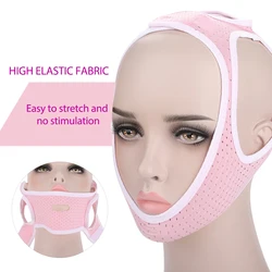 Pink Breath Facial Slimming Mask Bandages V-Facial Double Chin Reduce Weight Loss Face Slimming Belt Anti Wrinkle Health Care