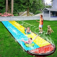Inflatable Lawn Water Slide Summer Swimming Pool Waterslides Kids Water Toy Sprinkler for Backyard Outdoor Water Play Game Toys 1