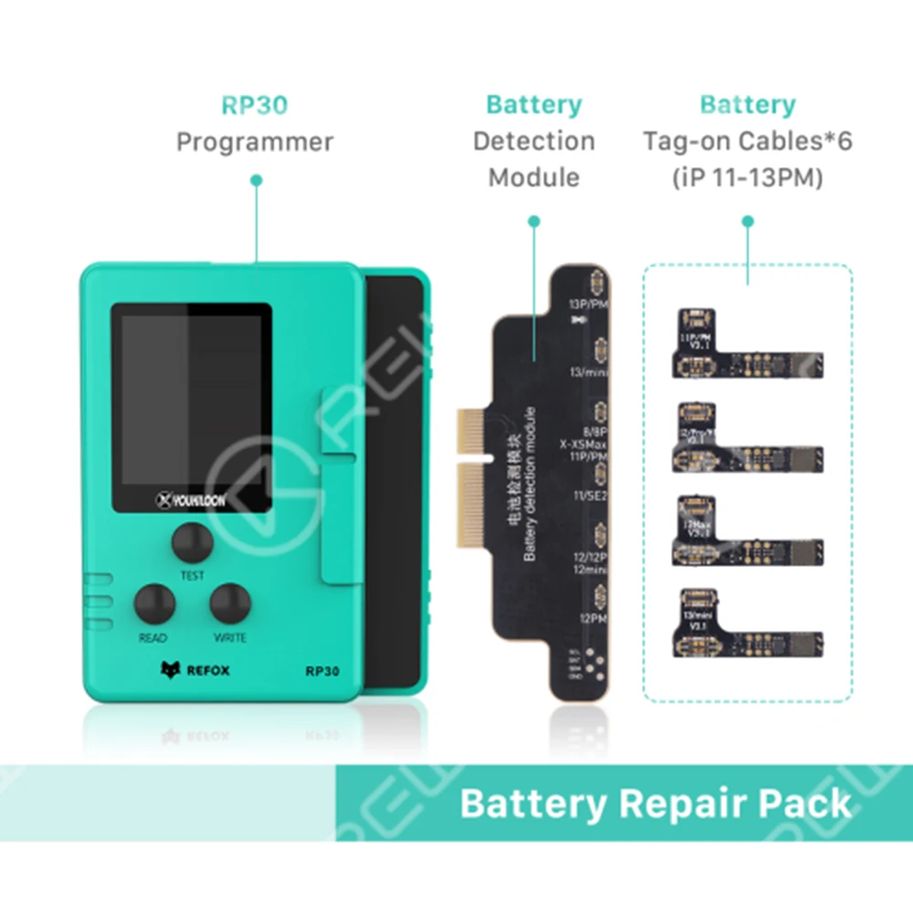 REFOX RP30 Restore Programmer True Tone Battery Face ID Dot Projector Detection Module Flex Cable Screen Connect Board