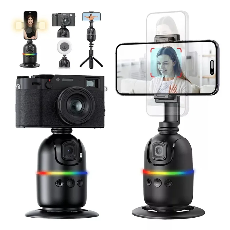 MEUYAG 360 &deg; Rotation Face Tracking Gimbal Stabilizer Selfie Stick Stand For iPhone Smartphone Live Photography Phone Holder ﻿