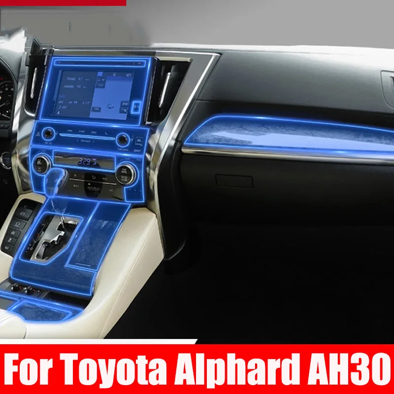 

Для Toyota Alphard AH30 аксессуары ТПУ для салона автомобиля GPS навигация приборной панели экран против царапин пленка защитная наклейка