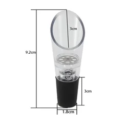 Acrylic Wine Aerator and Pourer with Stopper - Enhance Flavor and Aroma (A)