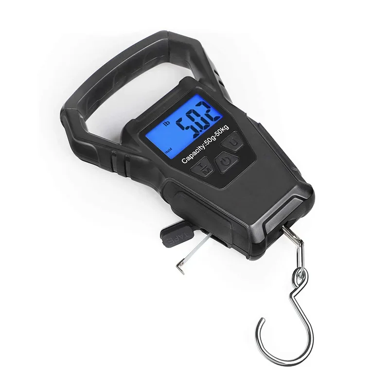 Portable electronic scale tape measure digital display hook hanging scale portable measurement fishing