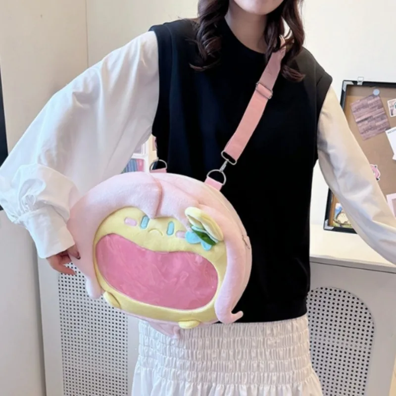 My Little Pony Plush Mouth Bag Pinkie Pie Itabag Translucent Display Large Capacity Portable Storage Holiday Gift Commuting