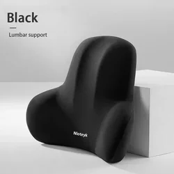 Ergonomic Car Seat Support Cushion - Neck and Lumbar Comfort Solution (Lumbar support black)