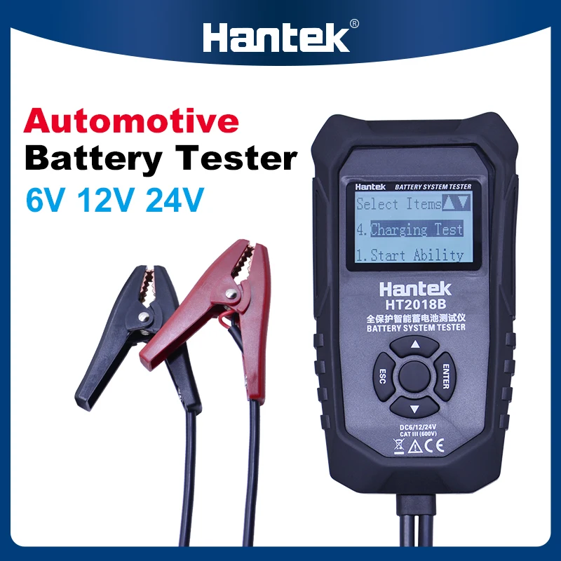 Hantek  HT2018B 6V 12V 24V Universal car Battery Tester Automotive capacity Battery Charging Tester Analyzer Repair Tools