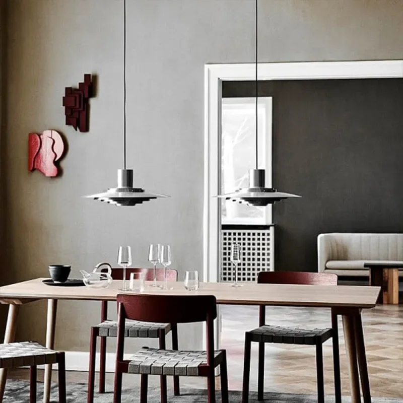 Danish Design UFO Pendant Light High Quality Round Led Hanging Lamp Bedroom Dining Room Luster Droplight Kitchen Bar Chandeliers 4