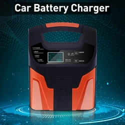 12v 24v Full Automatic Car Battery Charger 150Amp 220V Smart Charging For Lead-Acid Battery Charging Motorcycle Truck 10A 6A 3A