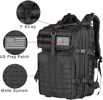 50L Man Tactical Backpacks Outdoor Traveling Bags Outdoor 3P School Pack EDC Molle Pack For Trekking Hunting Bag 2