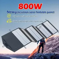 Panneau solaire pliable 60W 80W 100W, chargeur de batterie portable USB 5V pour téléphone, camping en plein air, banque d'alimentation étanche 3