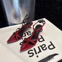 Women Sandal Summer New Fashion Narrow Band Ladies Gladiator Shoes Thin Low Heel Ankle Strap Dress Party Shoes - Image 6