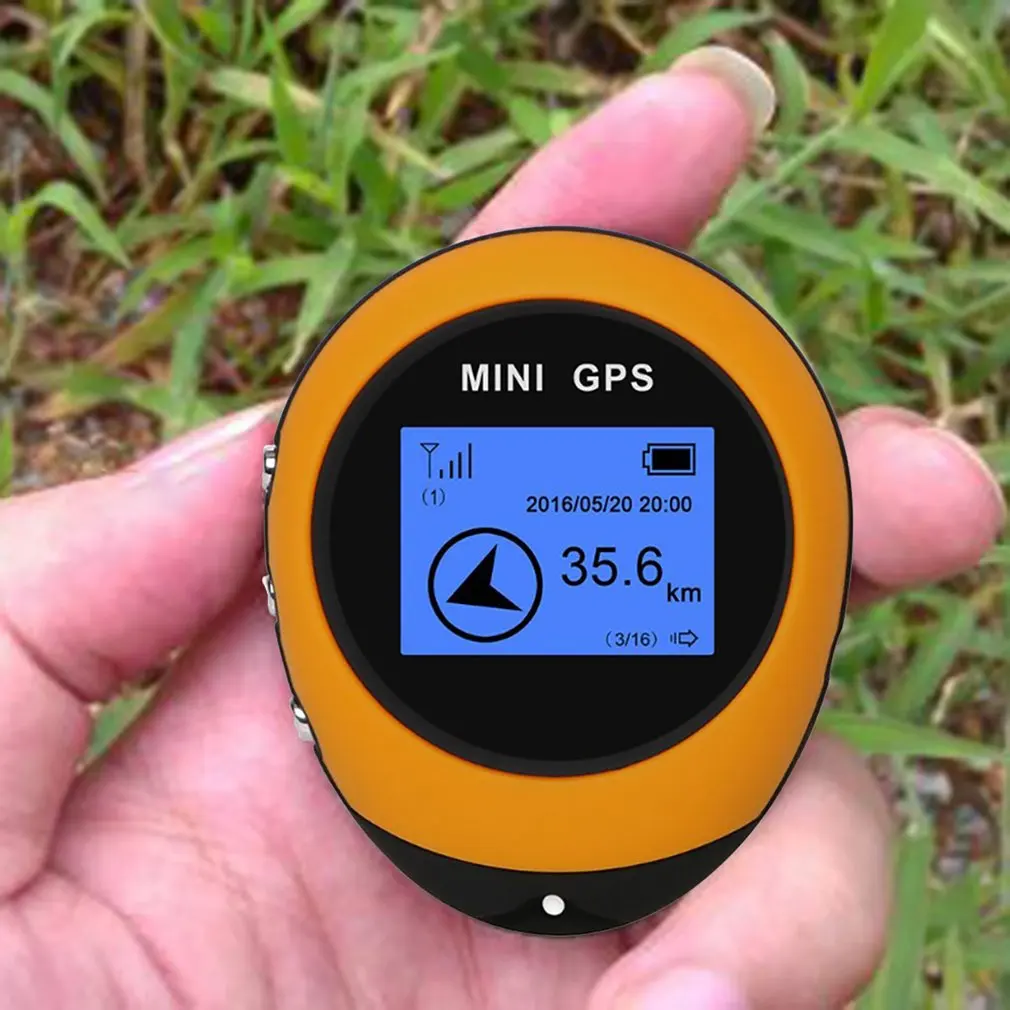 Hot Mini GPS Positioner Handheld Satellite GPS Positioner Compass With Buckle For Outdoor Sport Travel Hiking Locator
