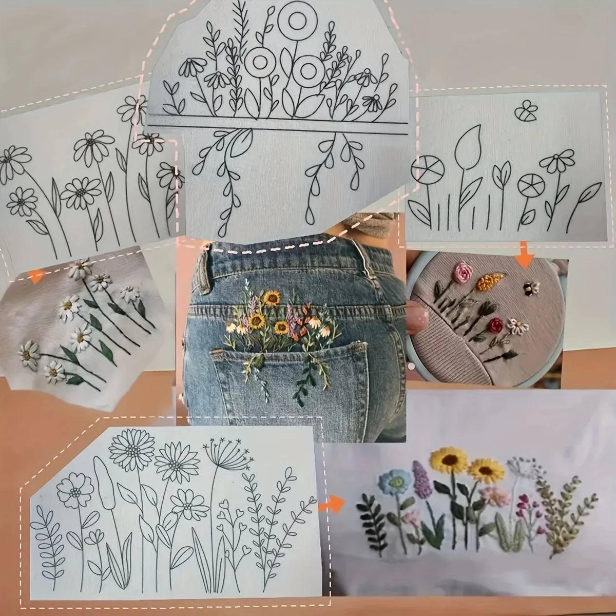 Bamboo Hoop Embroidery Kit For DIY