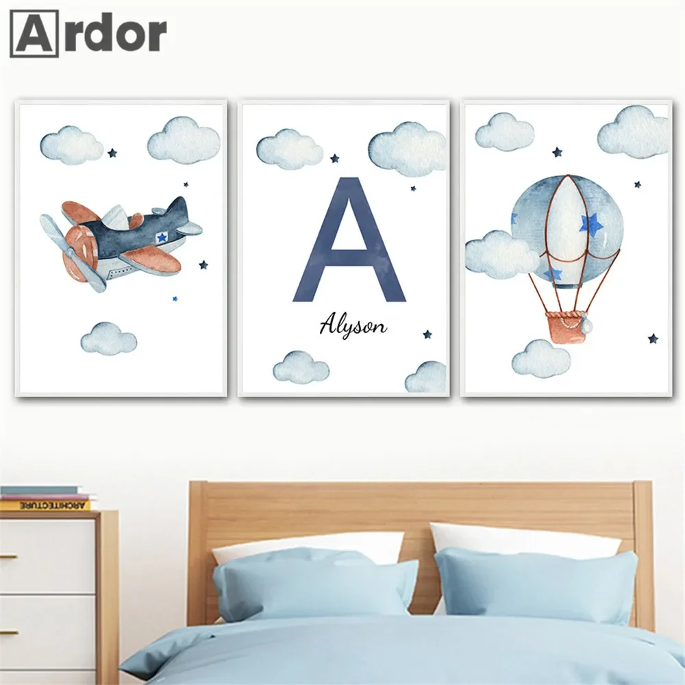 Personalized Aviation Adventure Canvas Art