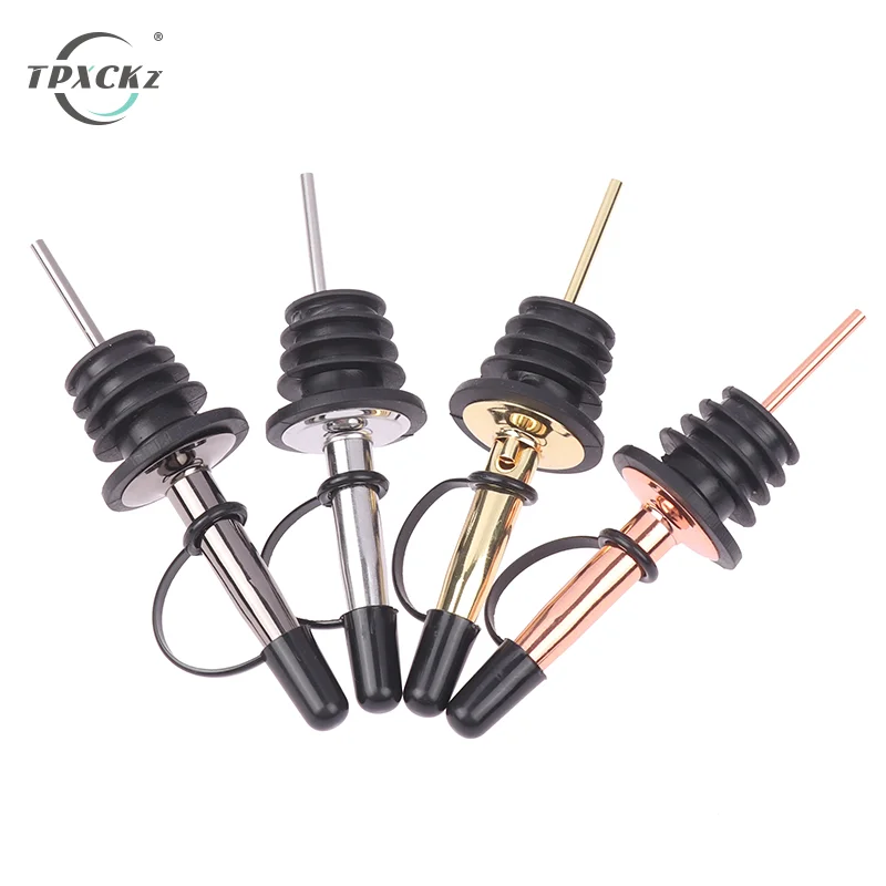 

1pcs Stainless Steel Classic Bottle Pourers Tapered Spout Liquor Pourers Flow Wine Bottle Pour Spout Stopper Bar Accessories