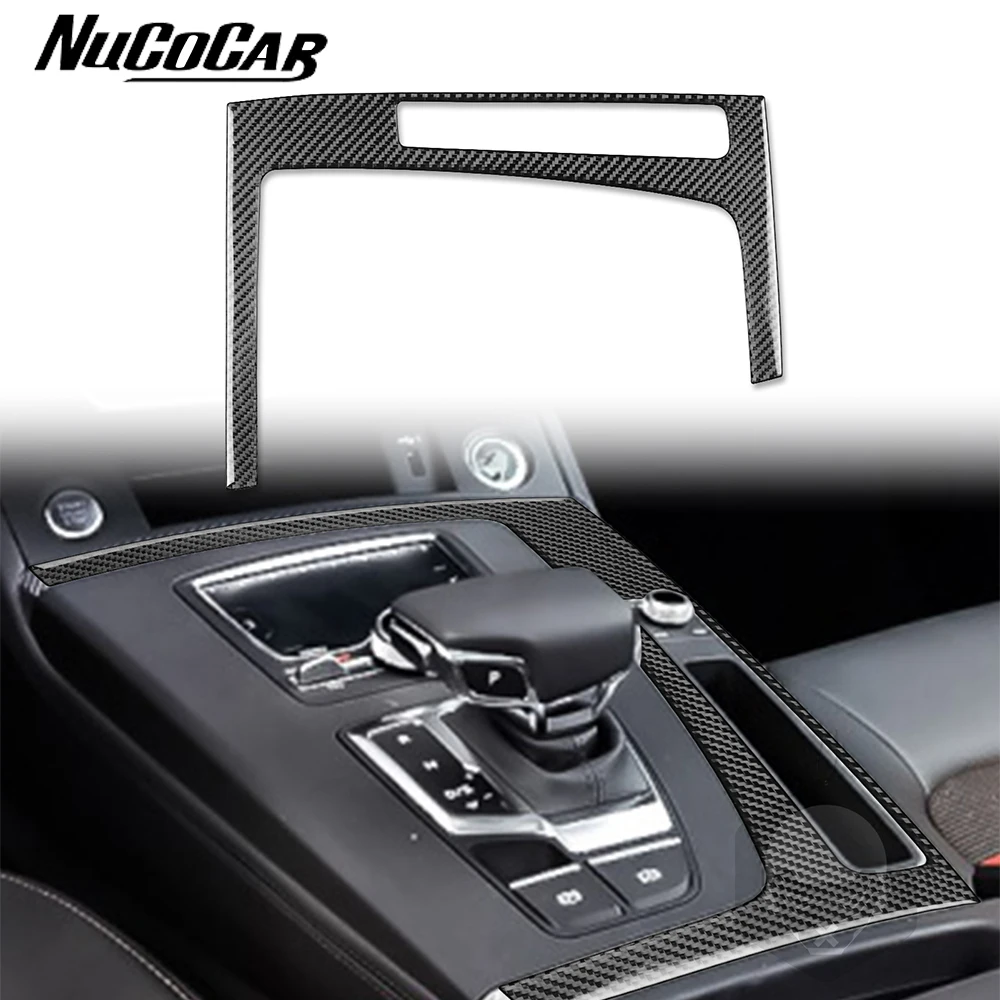 Rivestimenti Interni Auto Per Audi Q5 2018-2020 - Coperture ABS Effetto Carbonio Per Cambio, 4 Pezzi, LHD
