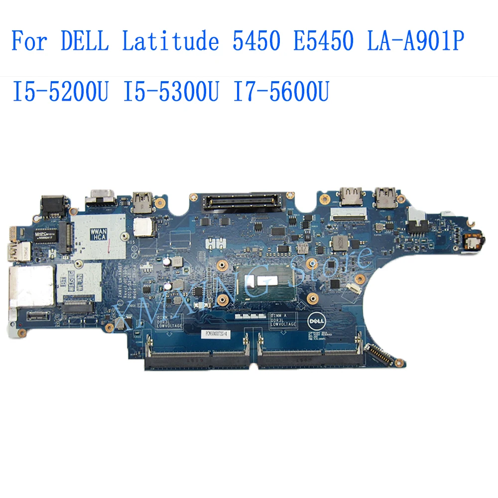 

Материнская плата FULCOL для ноутбука DELL Latitude 5450, E5450, фотосессия, LA-A901P 0X4VXX 0X4WN9, протестирована на 100%