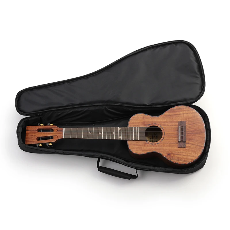 Ukulele Bag Waterproof Backpack Thicken Dustproof Shockproof Padding Cotton Pad Ethnic Style Flower Guitar Handbag 21 23 26 Inch