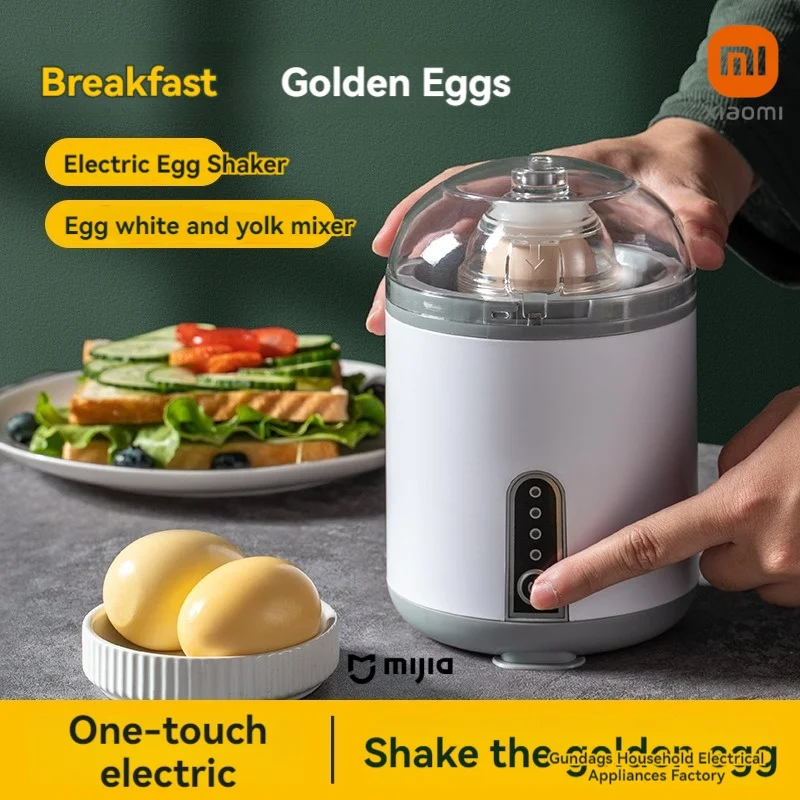 Iconic Brand-mijia Electric Egg Shaker for Mixing Golden Egg, Automatic Stirring, Scrambler, Household Kitchen Gadget, New