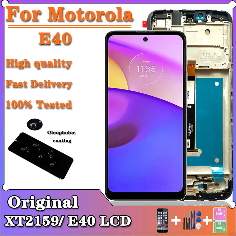 Display LCD Per Motorola Moto E30/E40 - Schermo Di Ricambio Con Telaio, IPS 6.5'', 720x1600, Kit Di Riparazione Con Strumenti - 3